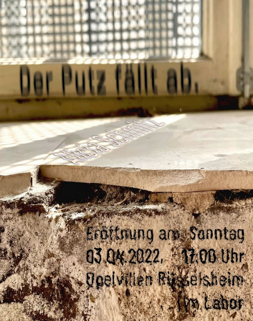 Alicia Schmitz „Der Putz fällt ab“, Labor Opelvillen Rüsselsheim