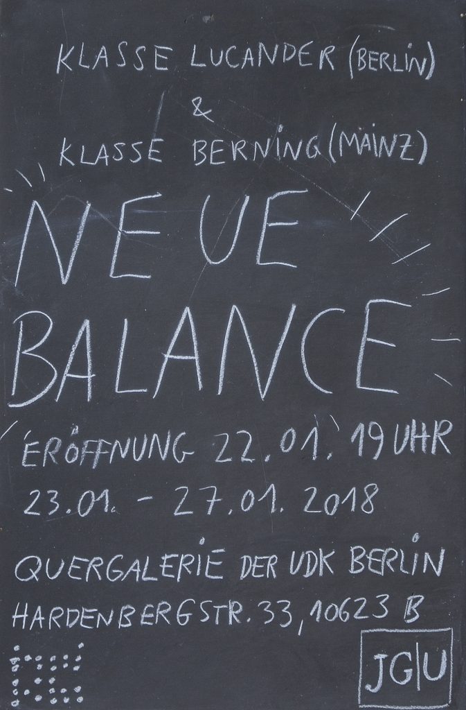 Neue Balance, Quergalerie der UDK Berlin